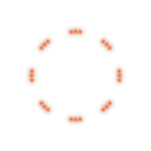 dots glowing circle